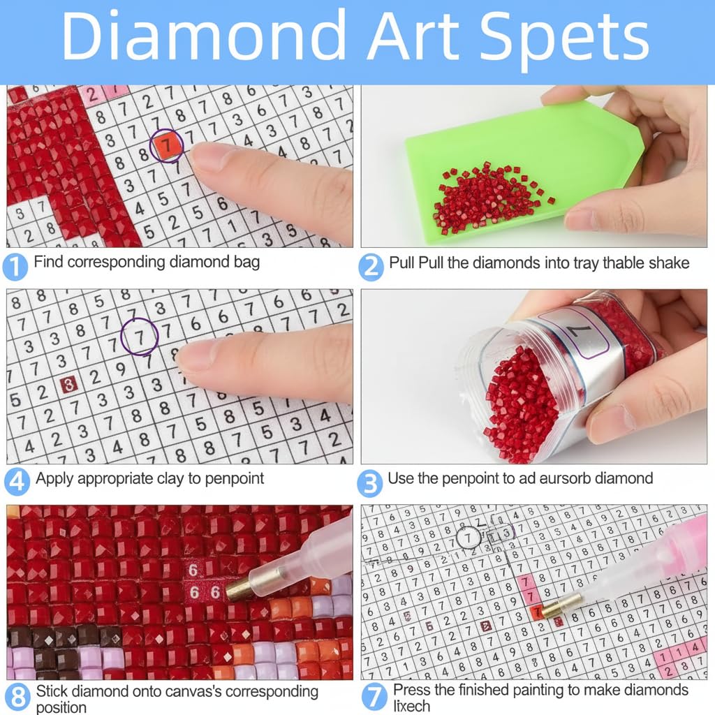 Generico Cnyaunfi 3 Pezzi Tramonto Pittura Diamante Fai-Da-Te, 5D Giallo Diamond Painting Kit Completo per Hobby Creativi Adulti, Per La Decorazione Della Parete Di Casa 70x90cm YF-3531