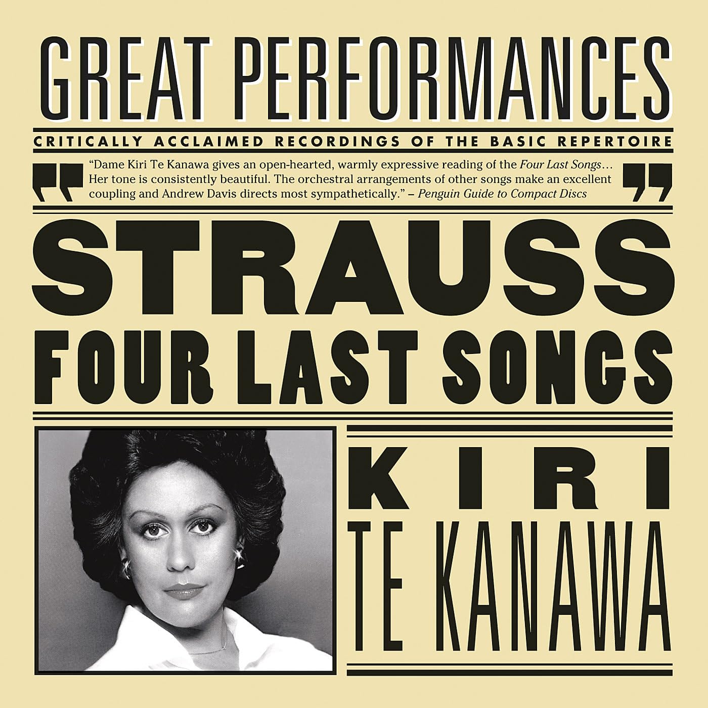 Strauss: Four Last Songs [Audio CD] Andrew Davis, Kiri Te Kanawa, London Symphony Orch