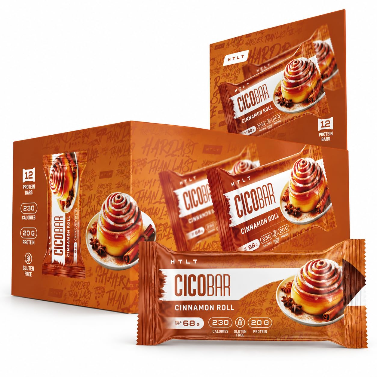 Amazon.com: HTLT Supplements CICO Protein Bar, Cinnamon Roll, 12