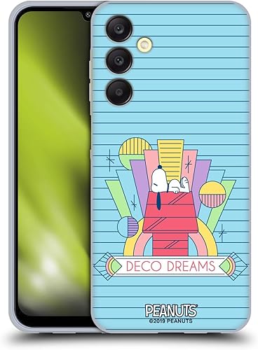 Miniatura 294 de Head Case Designs Funda de gel suave con licencia oficial de Peanuts House Snoopy Deco Dreams compatible con Samsung Galaxy S23 5G Casa,Blue