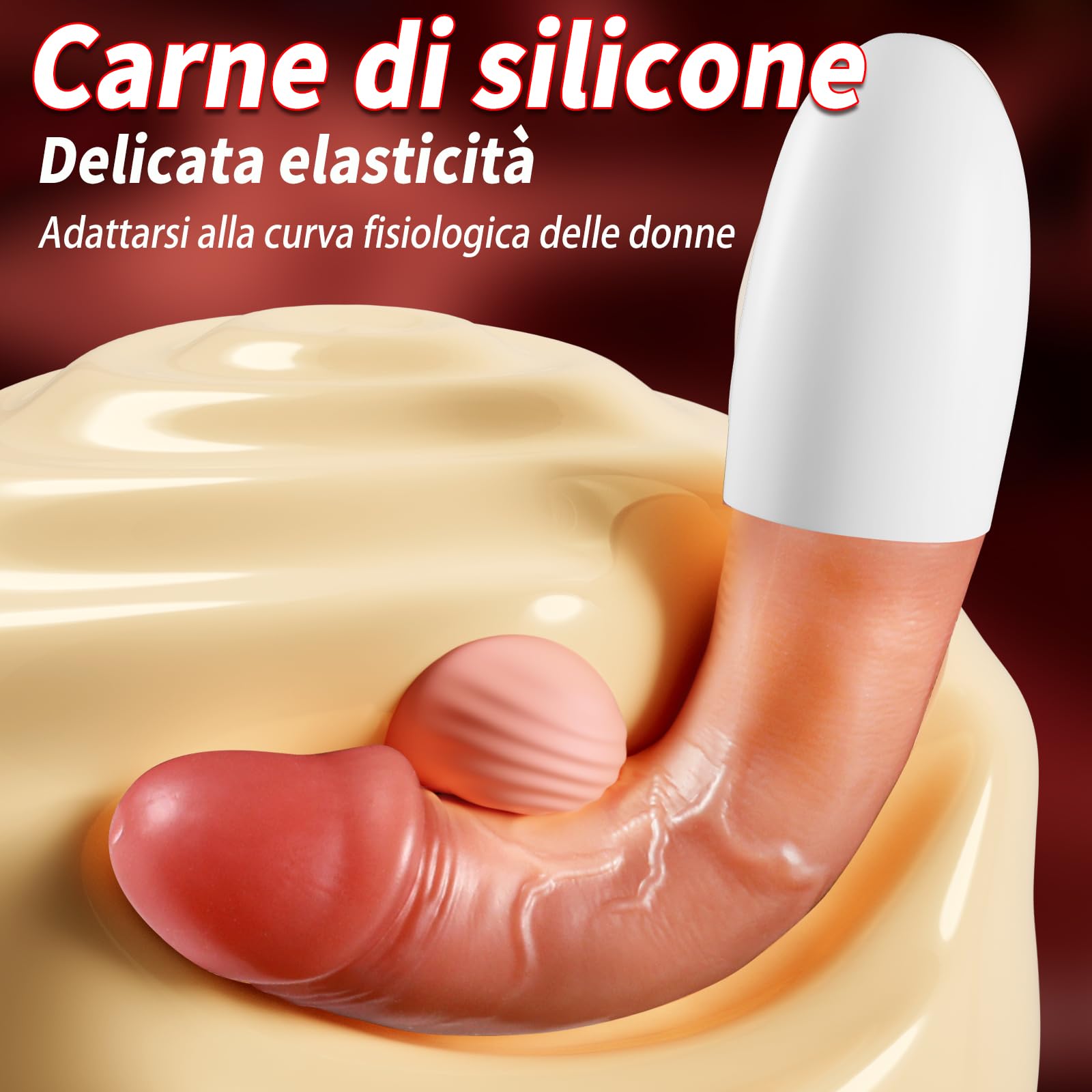 vibratoreper donna realistico dildo vibratore con 10 modalità di vibrazione. sexytoysys donna sessuale adatto alla stimolazione vaginale, anale, clitoridea, dei capezzoli e del pene
