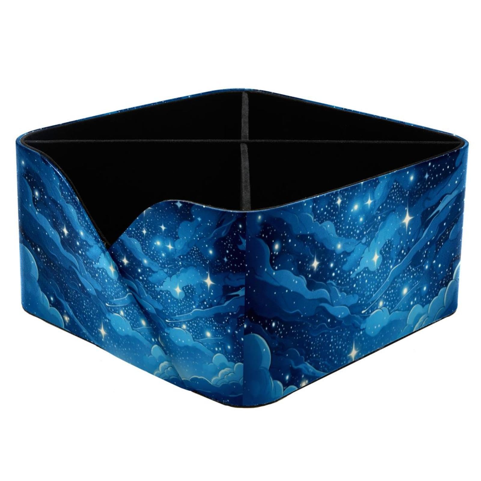 Organisateur de bureau haut de gamme, porte-stylo rectangulaire aux finitions ciel étoilé