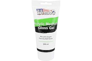 U.S. Art Supply Clear Gloss Gel Medium for Photo Transfer - Adds...