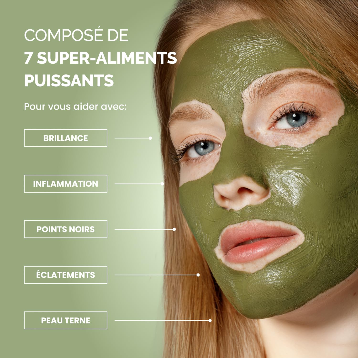 PLANTIFIQUE Korean Skincare Clay Mask – Hydrating Mud Mask, 110 g & Jade Roller & Gua Sha Set - Facial Tools for Skin Care Routine