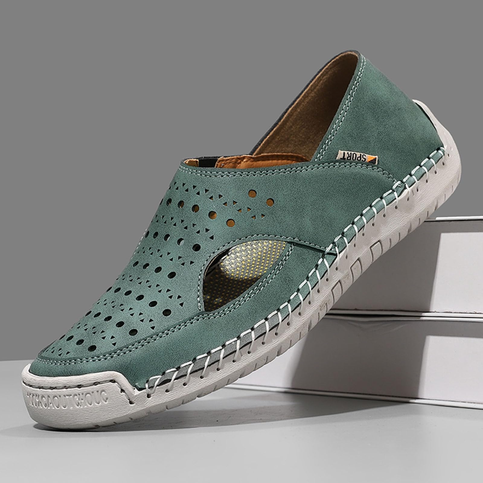 Zapatillas Montela para mujer, zapatillas tradicionales de encaje, malla transpirable, deportivas, elegantes, ocio, Oktoberfest, deportes al aire libre, caminar, Green, 40 EU