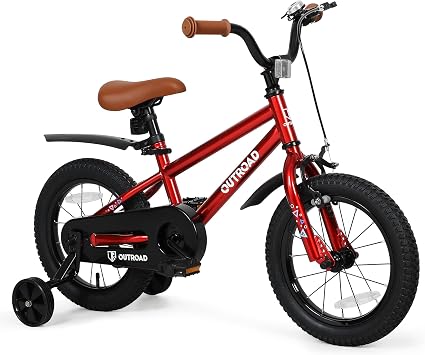 Kids Bike for Boys Girls Age 3-10 Years, 14/16/18 Inch Toddler Bicycles with Removable Training Wheel Blue/Red