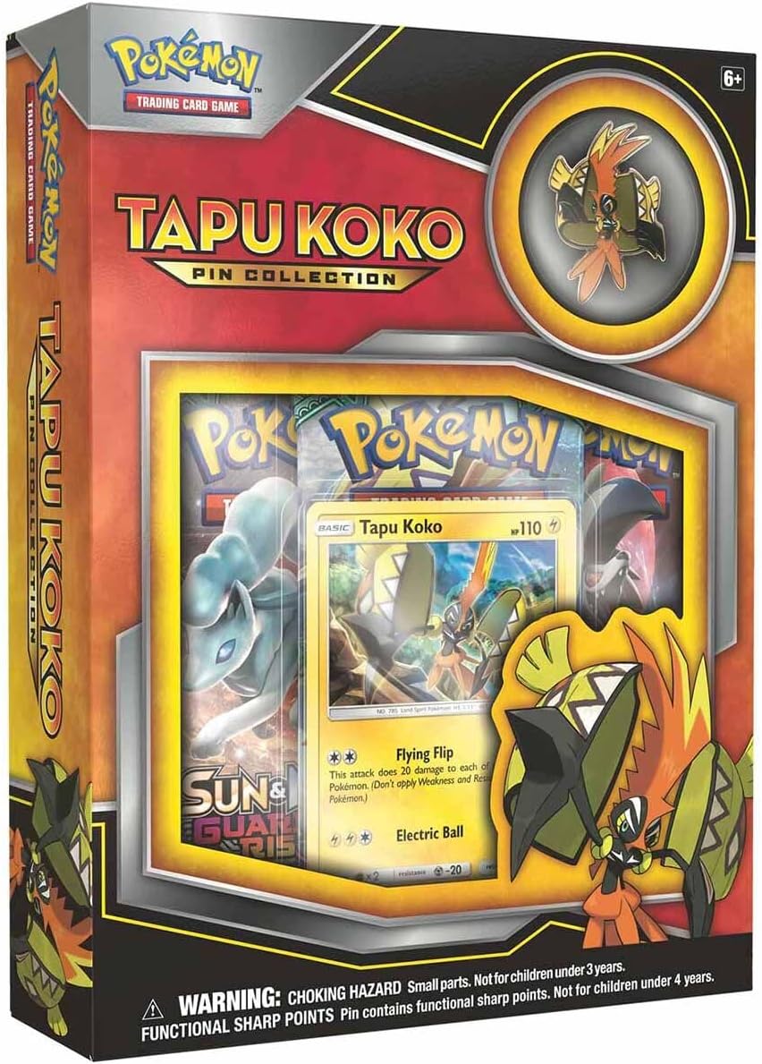 Pokemon TCG Tapu Koko Pin Collection Board & Card Games - 820650802768
