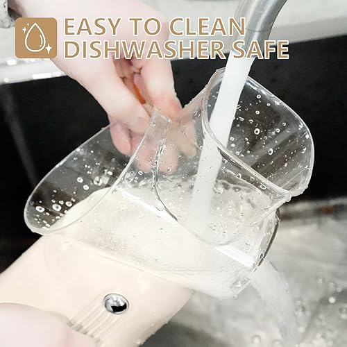 Miniatura 6 de Rallador de queso giratorio con mango rallador de queso 5 en 1 manivela, base de succión fuerte para frutas y verduras nueces con caja de