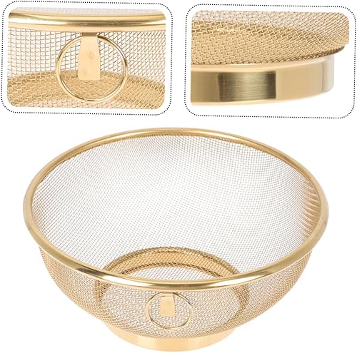 Miniatura 4 de Toyvian Fine Mesh Stainless Steel Colander Basket Strainer for Rice Washing and Vegetable Draining Kitchen Strainer with Ultra-fine Mesh for Sifting