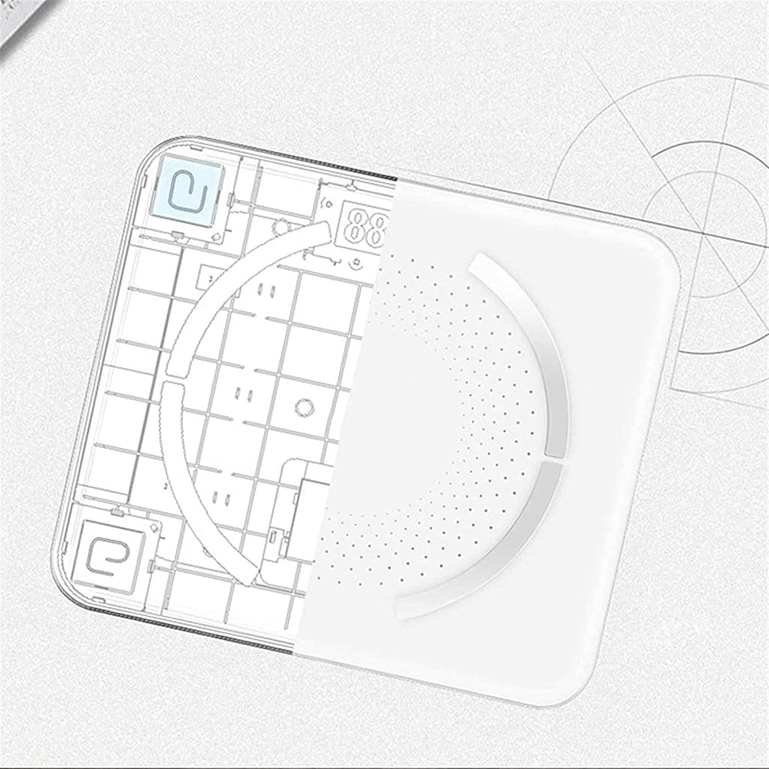 Bilancia per la misurazione del grasso corporeo, bilancia digitale intelligente per il monitoraggio del peso corporeo, analizzatore di composizione wireless con app per smartphone ad alta precisione,