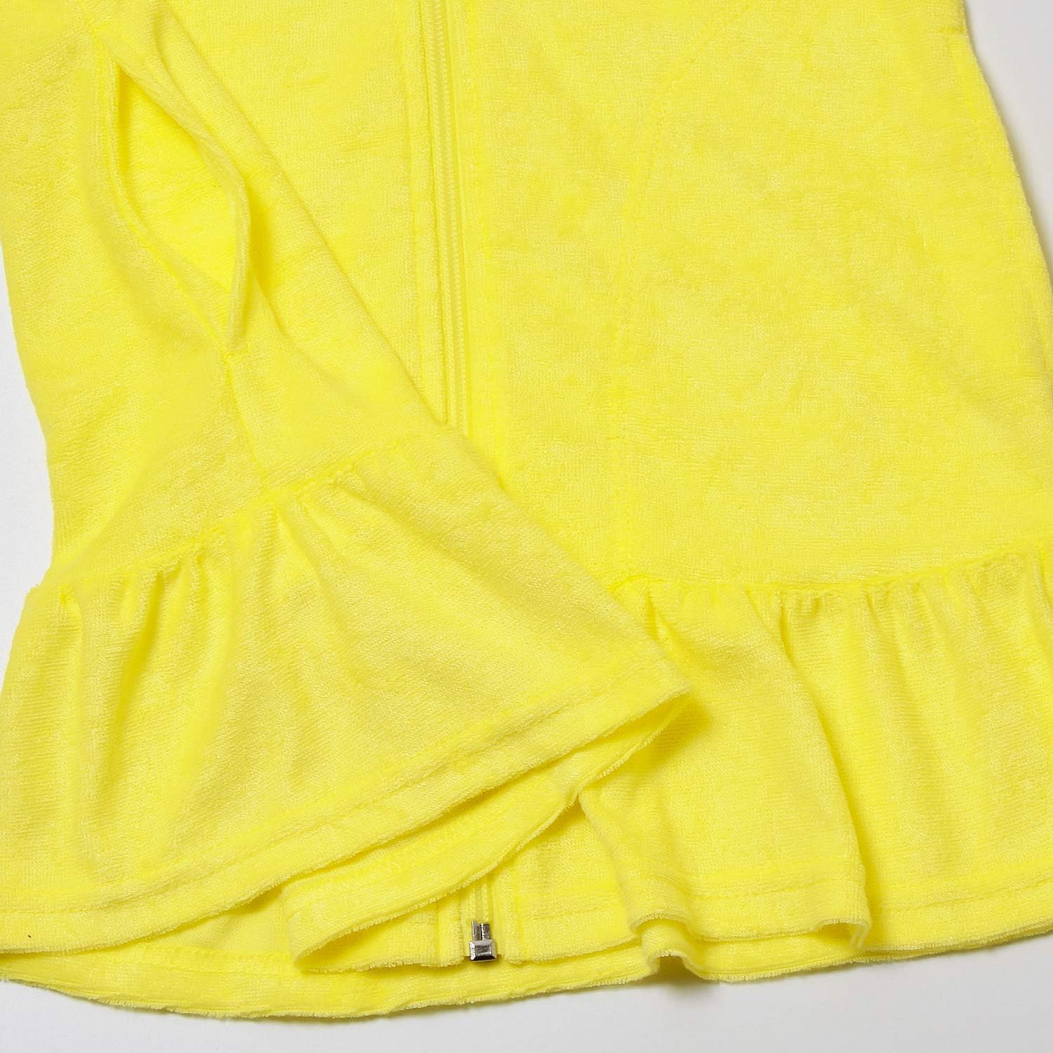 QPANCY Girls Hooded Zip Terry Coverups Swim Beach Cover-Up Cotton Summer Short Sleeve - Image 6