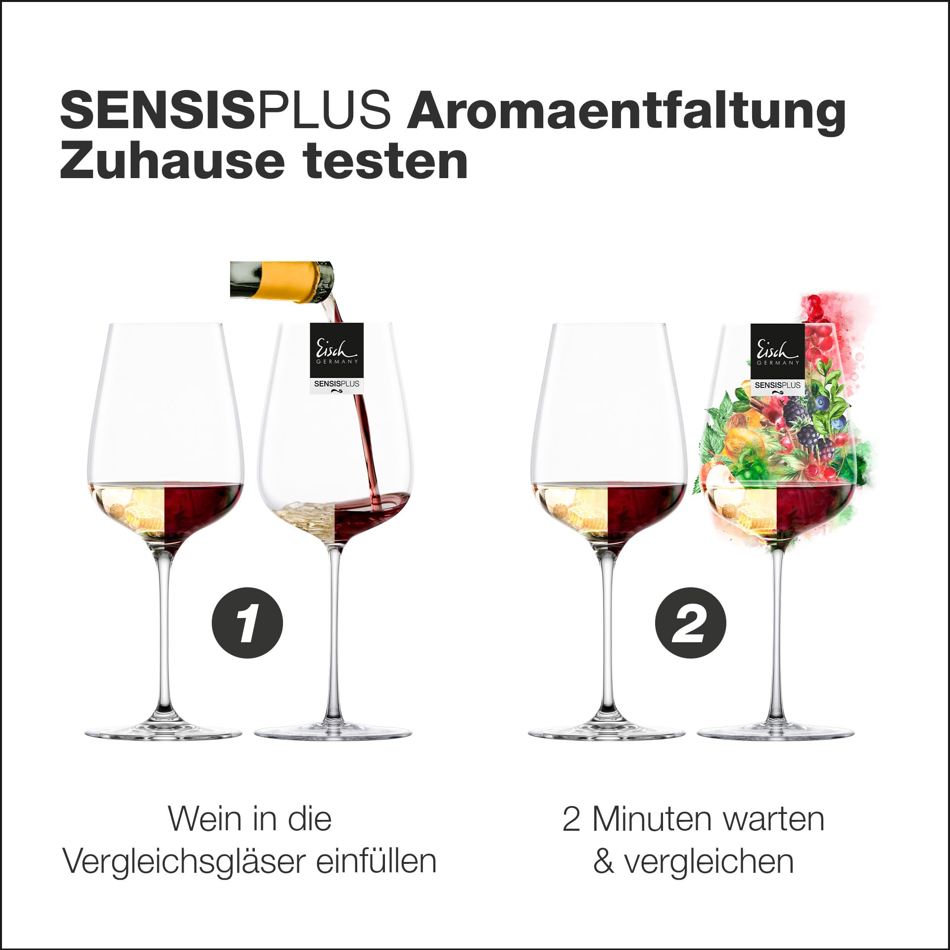 EISCH 25184020 Elish Sky Sensis Plus - Juego de 2 copas de vino tinto sin plomo, 17.2 onzas, líquido, transparente
