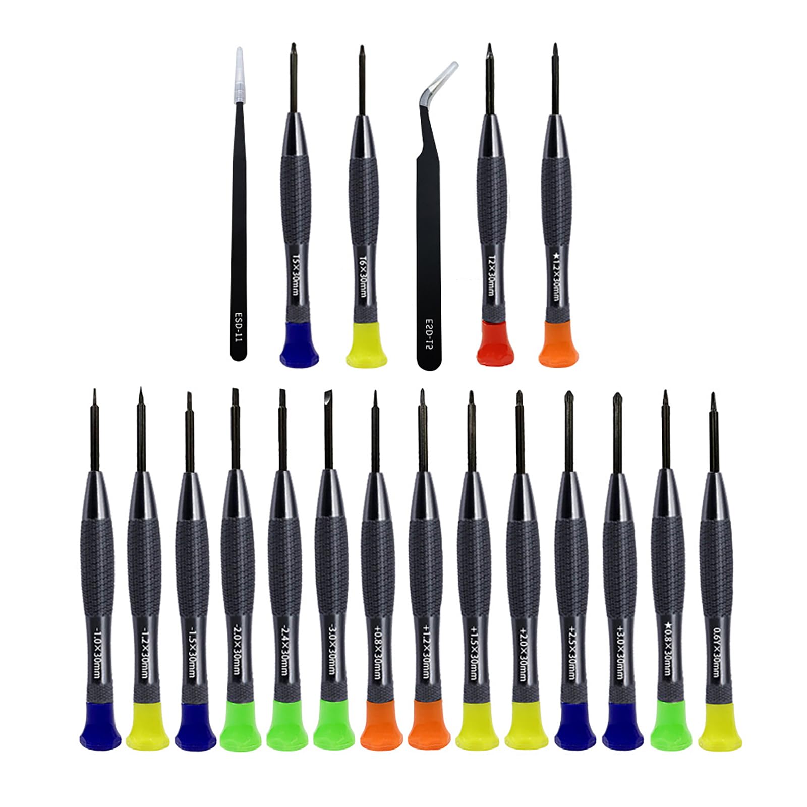 Tsophreniq 20Pcs Profession Miniature Instrument Screwdriver Set Tip Tool For Phone Laptop Fixing Technicians Electronics Repair Laptop Phone