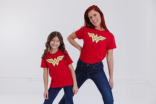 Miniatura 6 de DC Comics Camiseta familiar a juego de Batman Superman Wonder Woman de la Liga de la Justicia para bebés y adultos