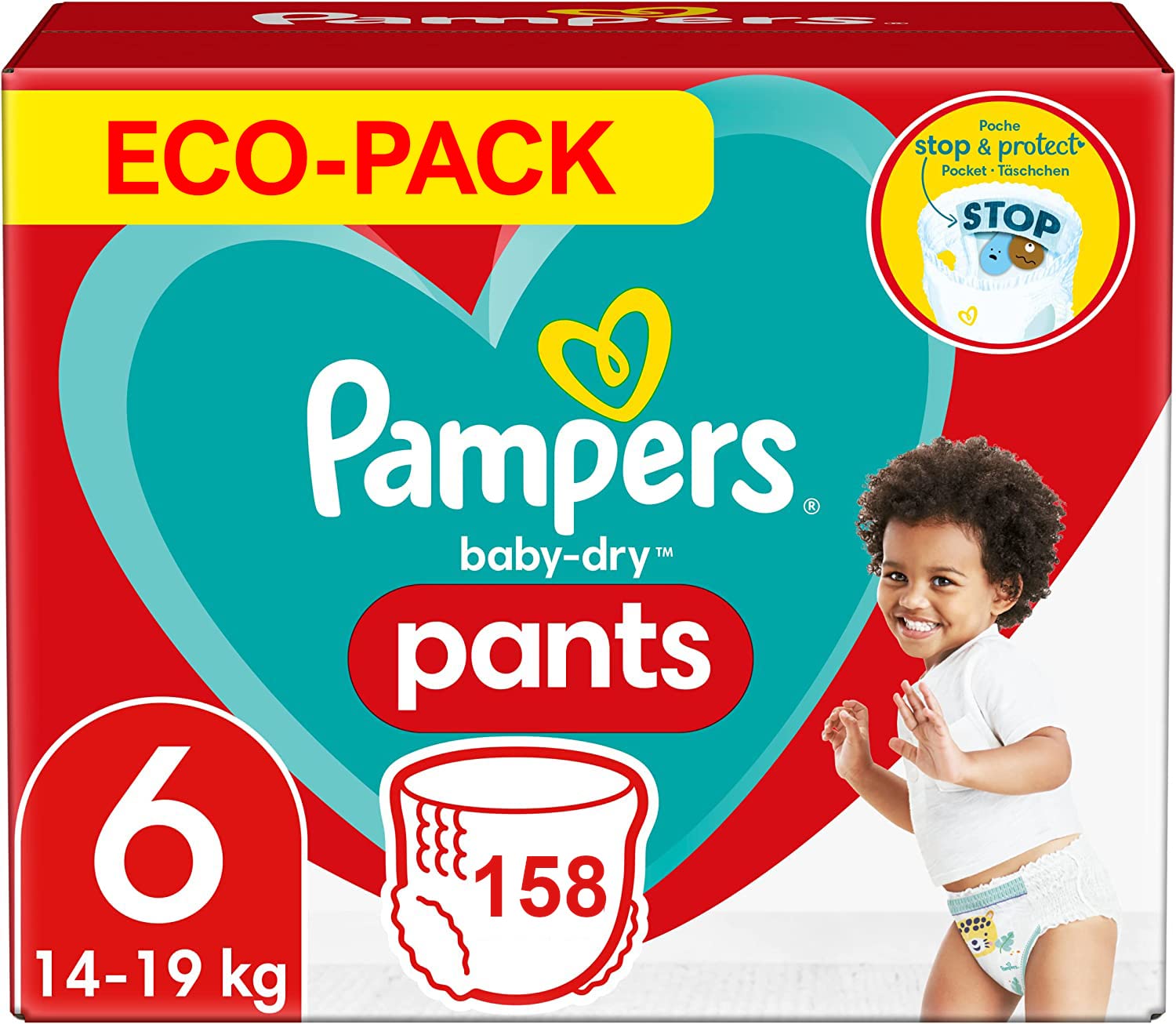 Pampers Pants Taille 6 158 Couches Baby-Dry Couches-Culottes