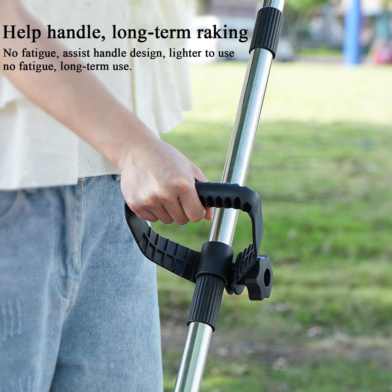 Rastrello A Mano Da Giardino Strumento Rastrellante Regolabile Ergonomico