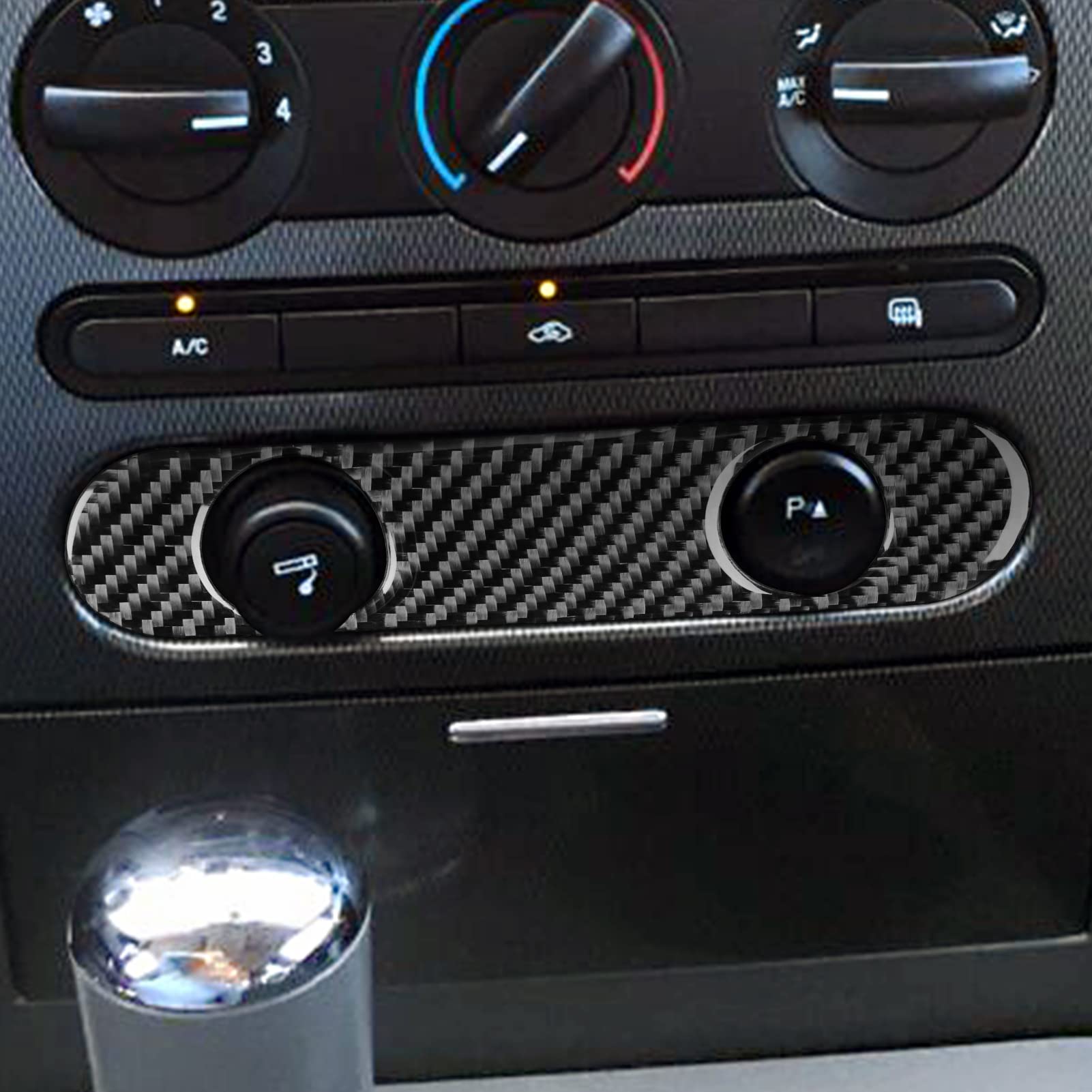 Amazon.com: Toworldit Soft Carbon Fiber Interior Center Console Dashboard  Cover Decoration Trim Stickers Compatible with Ford F150 2004-2008 (Cigarette  Lighter Panel Trim Sticker -C) : Automotive