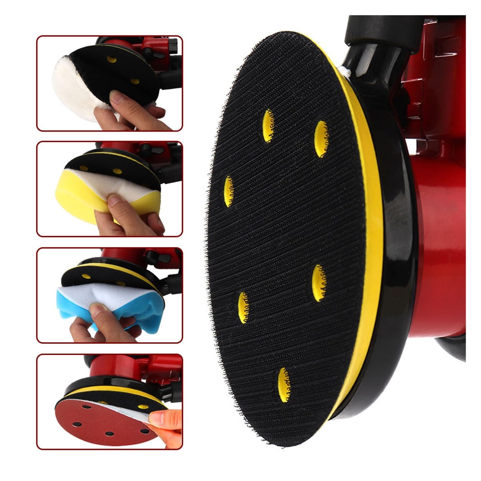 Szlifierka Pneumatyczna szlifierka 5 cali/6 cali mimośrodowa 5MM losowa orbitalna szlifierka próżniowa narzędzia pneumatyczne(5 Inch air sander)