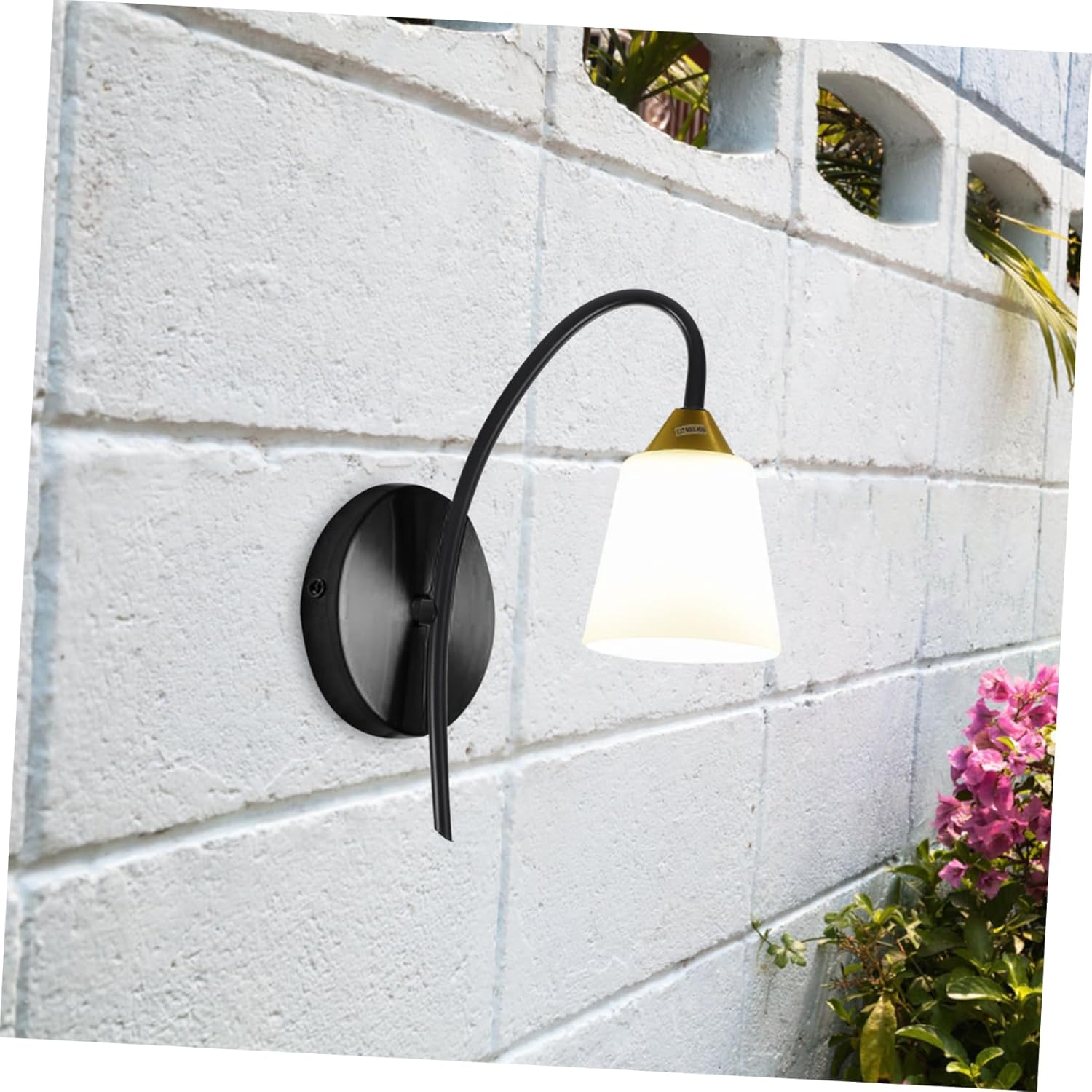 Modern Curved Wall Lamp Elbow Black Indoor Rod Tube for Wall Mounted Light