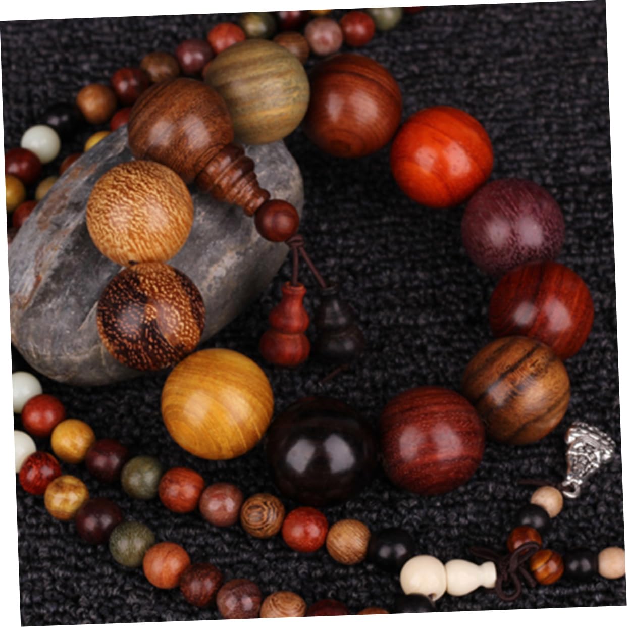 LYGXWJFC Pulsera de Cuentas de sándalo, Collares Hechos a Mano, Collar para Hombre, Pulseras de Pareja con Cuentas de oración