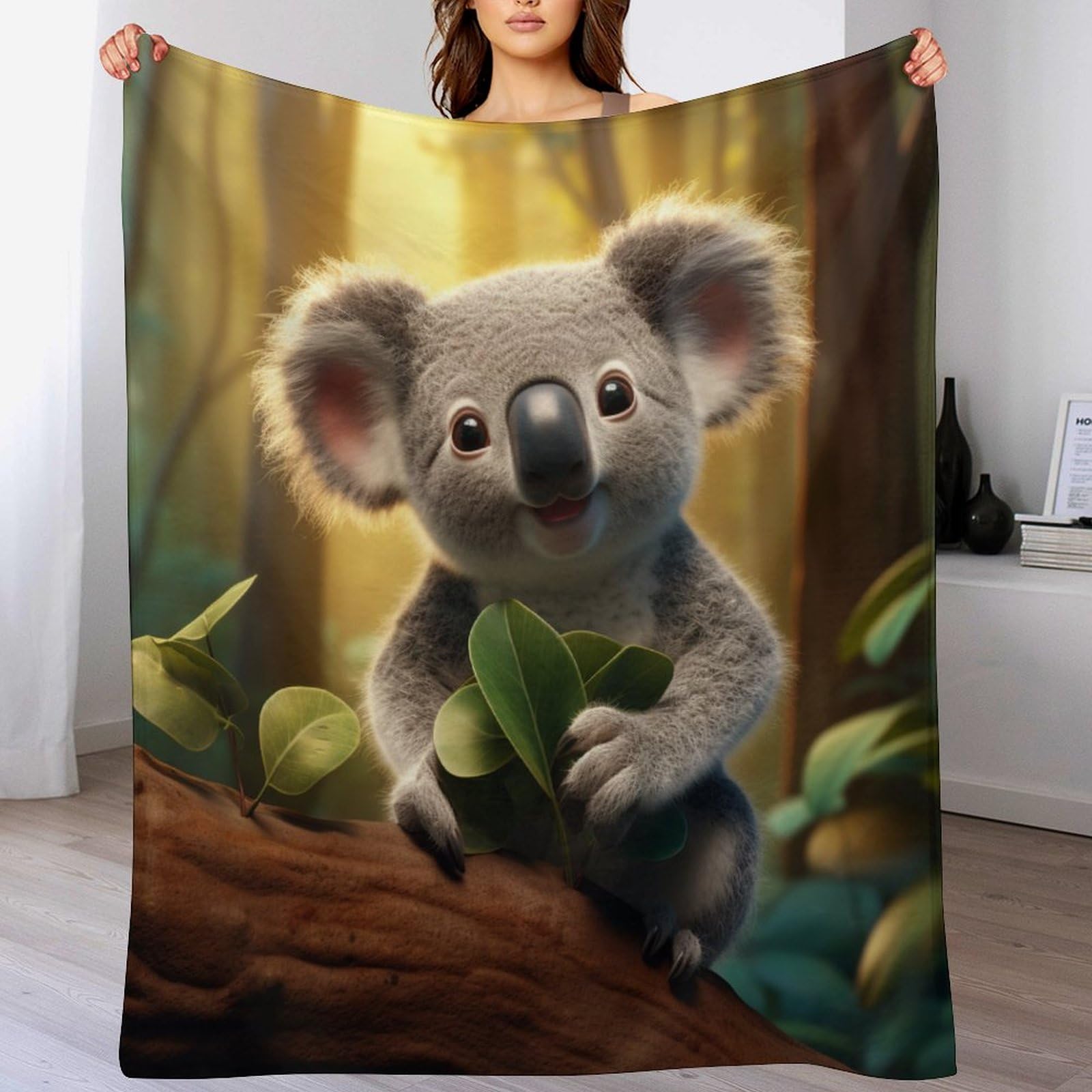 Couverture en flanelle koala un nid de tendresse chaude pour réchauffer les cœurs