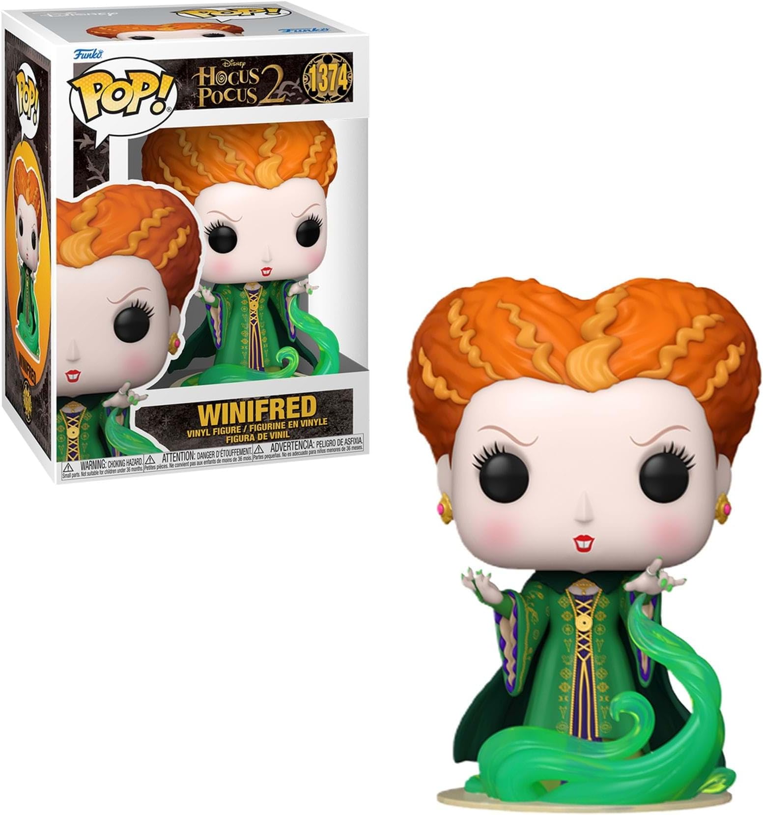 POP! Disney: Disney Hocus Pocus 2- Winifred Sanderson - (Smoke) - Collectable Vinyl Figure - Gift Idea - Official Merchandise - Toys for Kids & Adults - Movies Fans