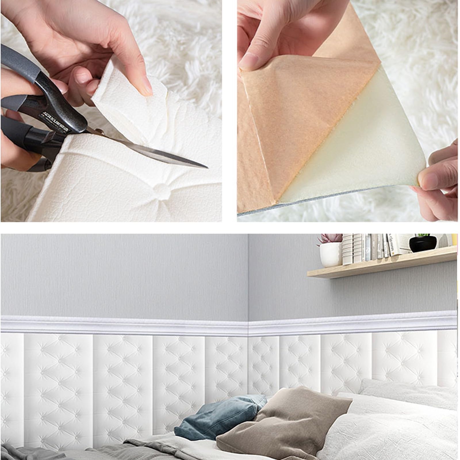 Paneles De Pared 3D, Papel Pintado 3D Autoadhesivo para Pared, Papel Pintado para Salón, Resistente Al Agua, Decoración De Pared, para Diferentes Espacios Papel De Pared(A)