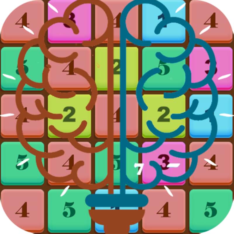 Color merge puzzle. Color merge puzzle