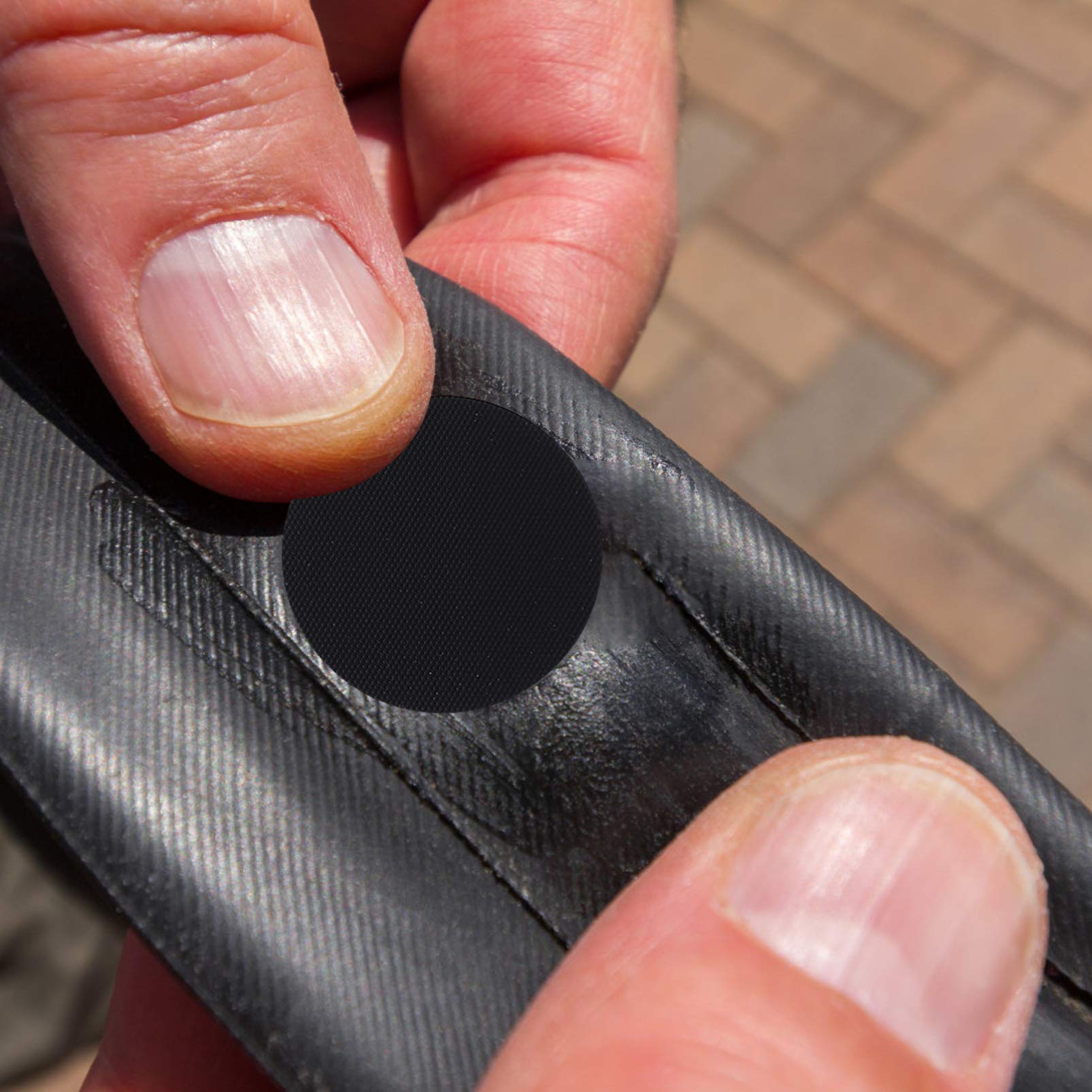 Cabilock 30 Pcs Puncture Repair Patch Glueless Bike Tire Patch Kit Self Adhesive for Cycles