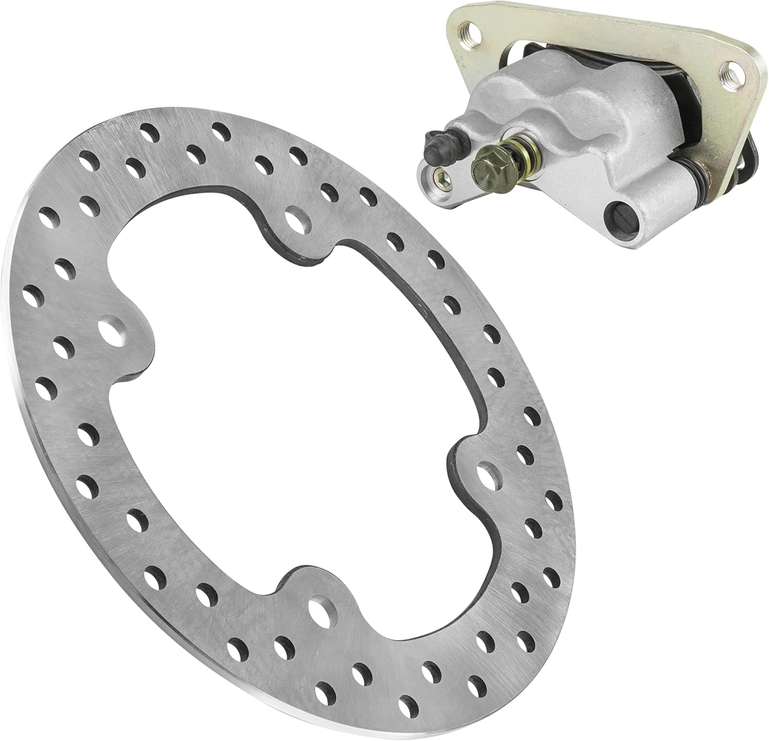 Caltric Front Left Brake Caliper with Disc Compatible with Polaris RZR 800 2008 2009 / RZR S 800 2009