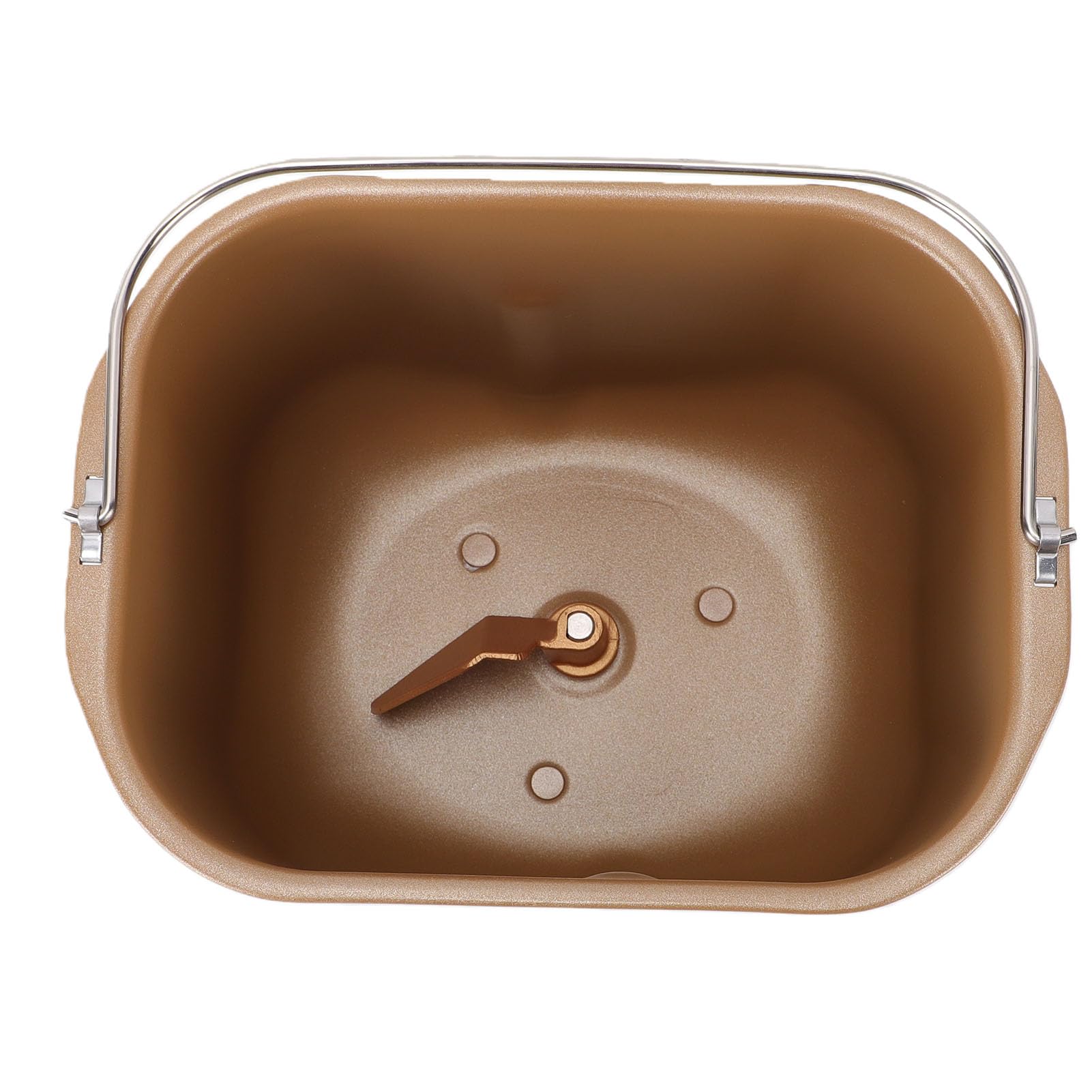 Generic Seau de Cuisson pour Machine à Pain, Pot Intérieur Antiadhésif en Acier Inoxydable pour Usage Domestique et Commercial 197x147x165mm