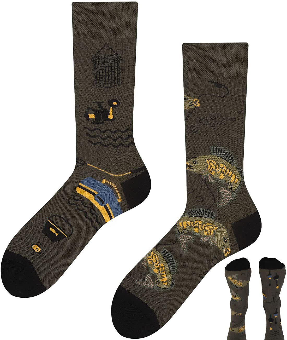 Todo Calcetines Divertidos Hombre y Mujer, Calcetines Fantasia con Motivo, de Colores — view 96
