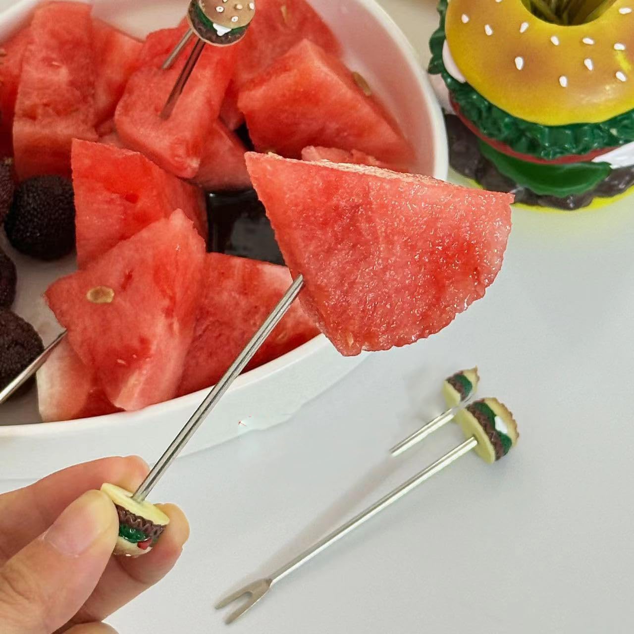 Stainless Steel Fruit Forks - Set of 5 -4