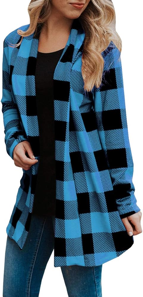 buffalo plaid sweaters for women