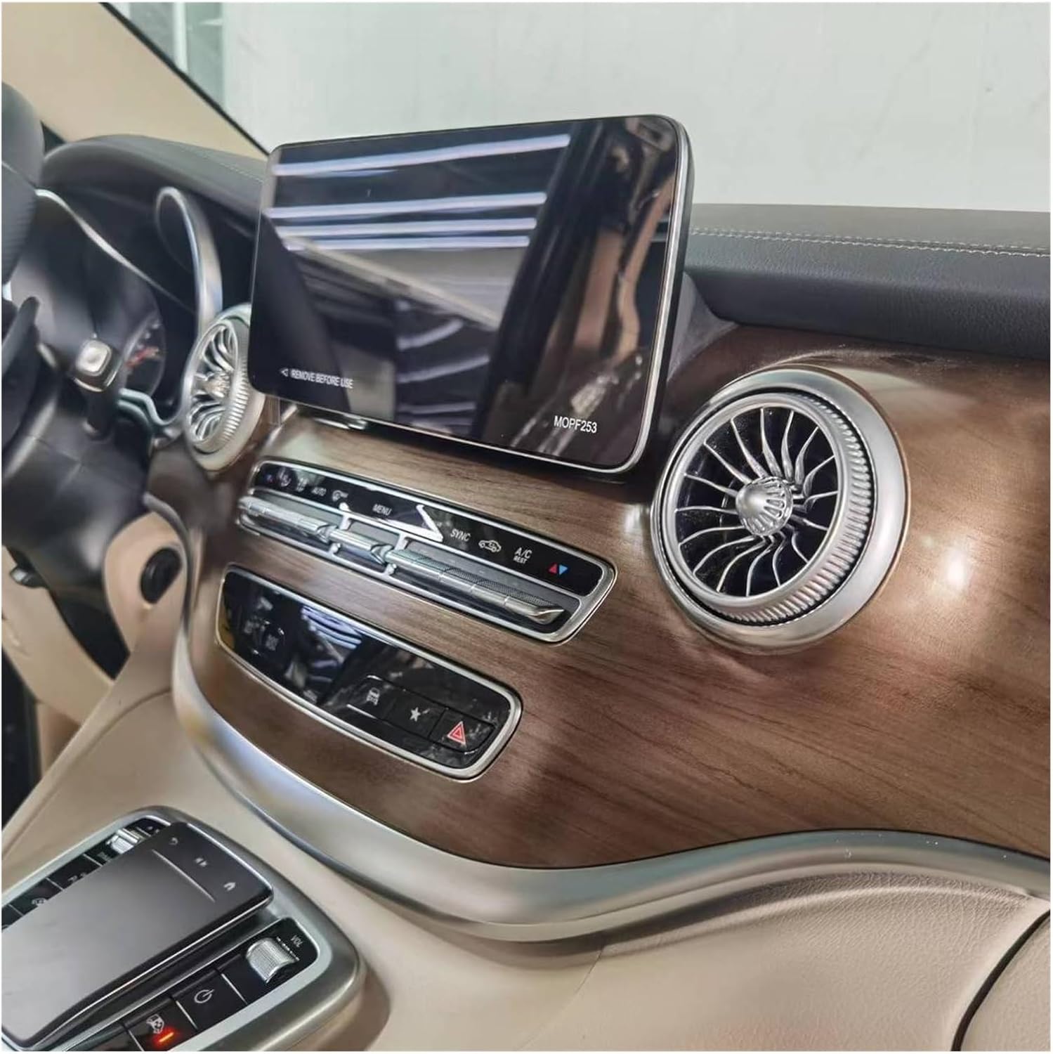 EQS Car Front Dashboard Air Condition Vent Outlet Turbo Interior Fit For Benz V Class EQV Vito W447 Metris V250 V220