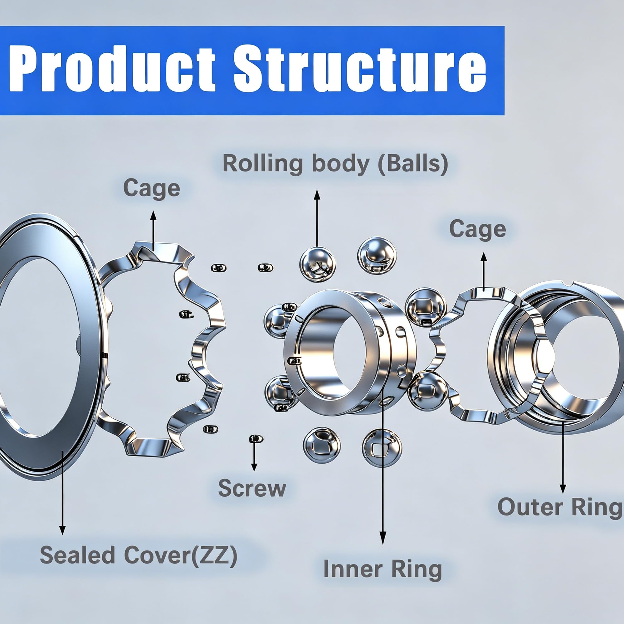 Ball Bearings Assortment Kit - 68 PCS -3
