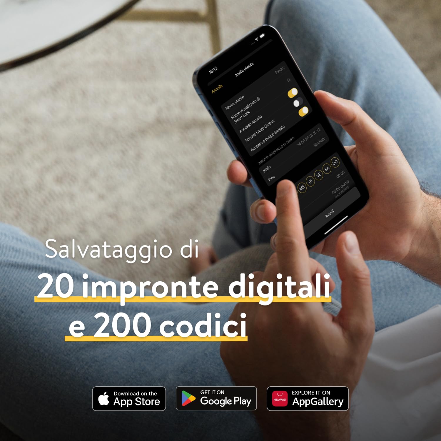 Nuki Keypad 2 Apri la porta in modo rapido e confortevole, tramite un codice o la tua impronta digitale, Il Keypad è l'accessorio ottimo per la Nuki Smart Lock, Bluetooth