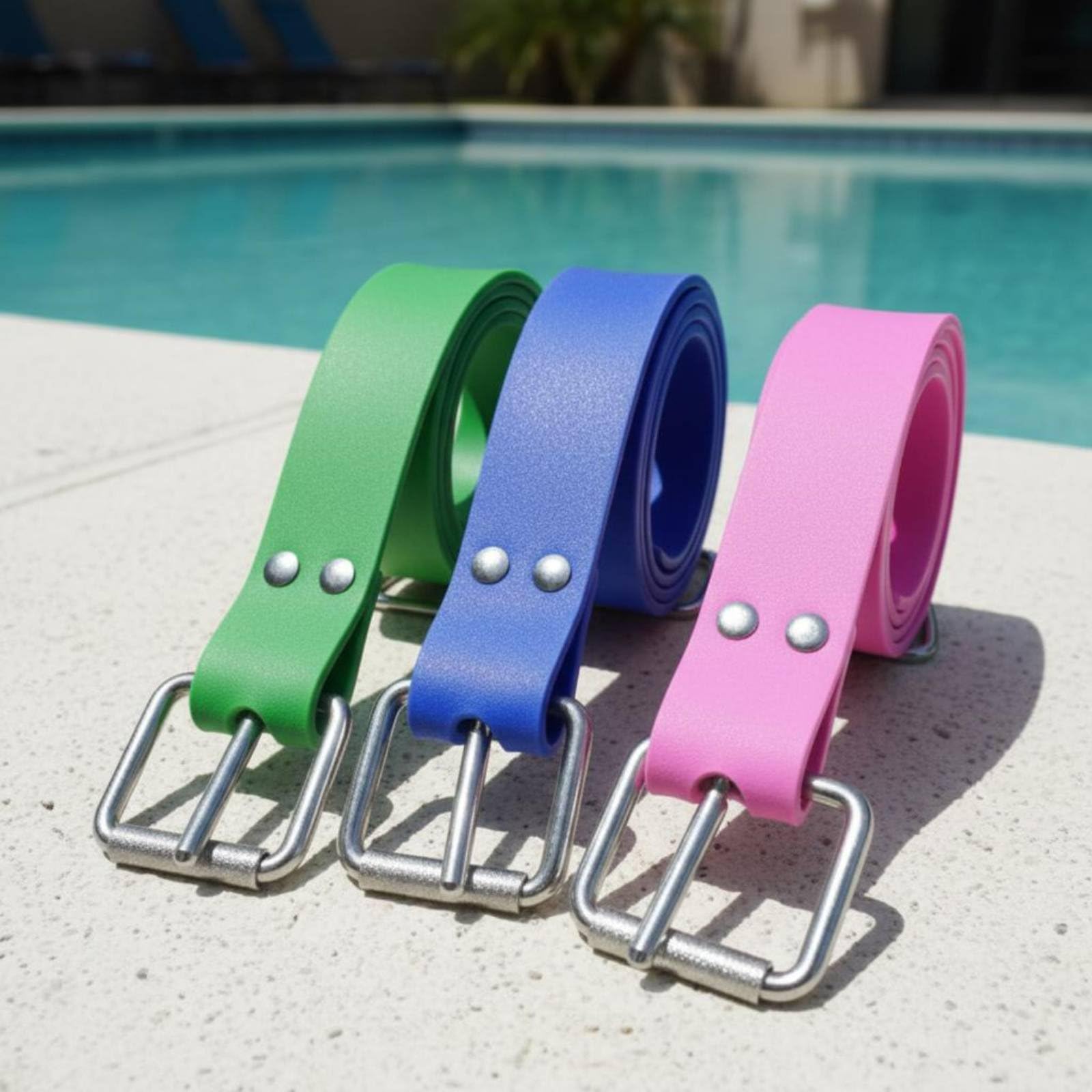 Cintura Subacquea Cintura Pesi Accessorio Allenamento Regolabile Silicone Fibbia Rilascio Rapido Adatta Ad Immersione E Attività Acquatiche