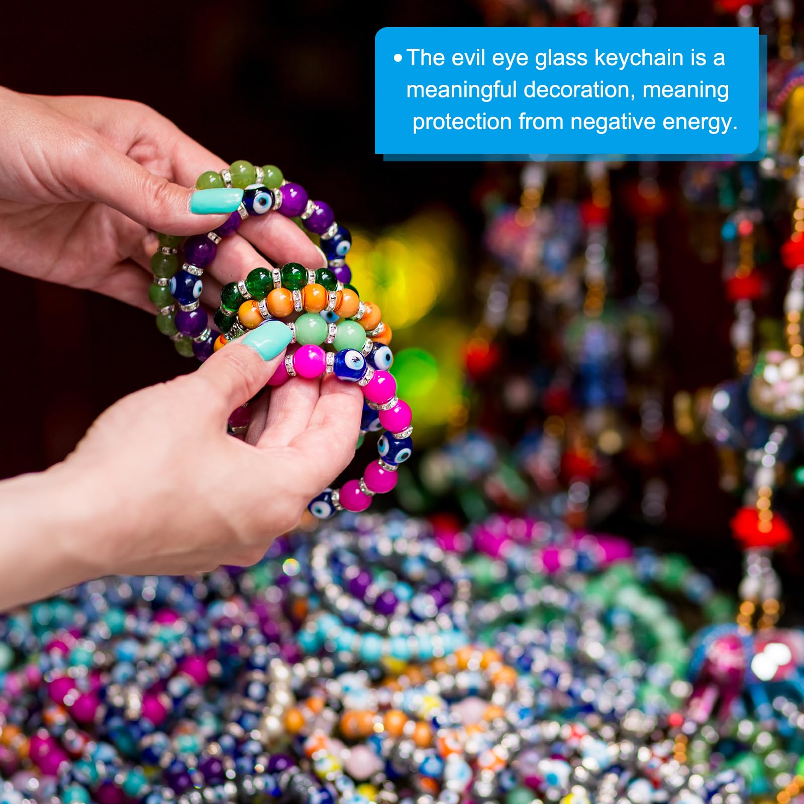PATIKIL 10mm Evil Eye Beads - Image 4