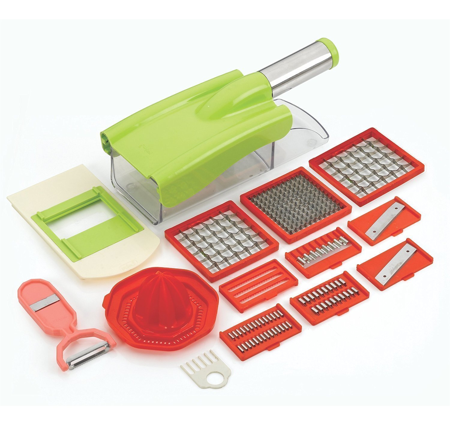 Ritu Mezon's 12 in 1 Multipurpose Vegetable & Fruit Chopper Cutter Slicer Grater with Unbreakable Container