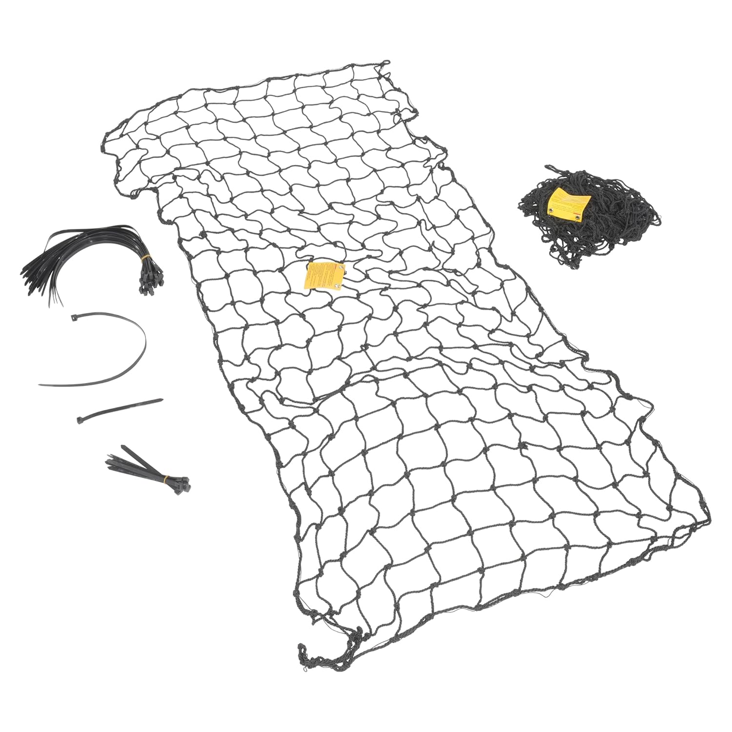 Vestil PRN-111-8 Nylon Pallet Rack Netting 2 Nets 111 in. x 3/16 in. x 96 in. 2500 Lb. Holding Capacity Black