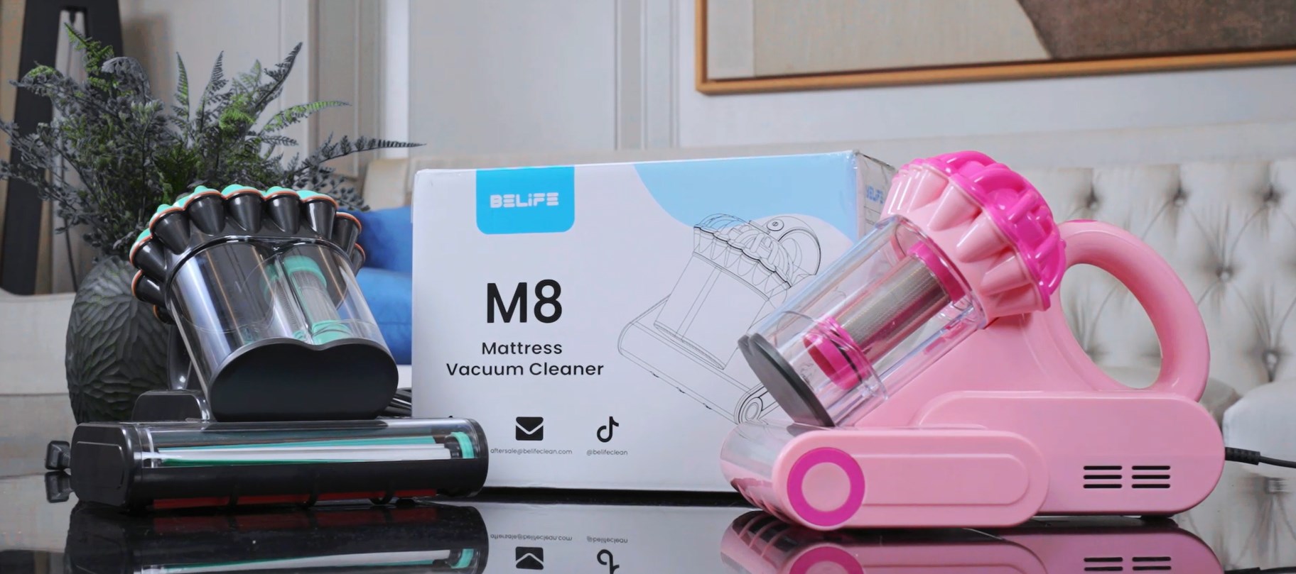 Amazon.com: Belife M8 Mattress Vacuum Cleaner, Anti-allergen Bed  display picture 1