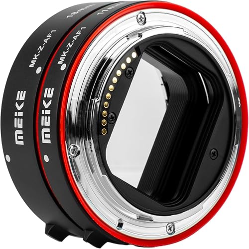 Miniatura 3 de Meike MK-Z-AF1 Anillo adaptador de tubo de extensión macro de enfoque automático de metal (0.433 in+0.709 in) compatible con Nikon Z5 Z6 Z7 Z6II