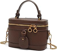 RTPRTPflagship Women's Small Crossbody Bag - Trendy Makeup Box Designer Mini Shoulder Bag PU Leather Adjustable Strap