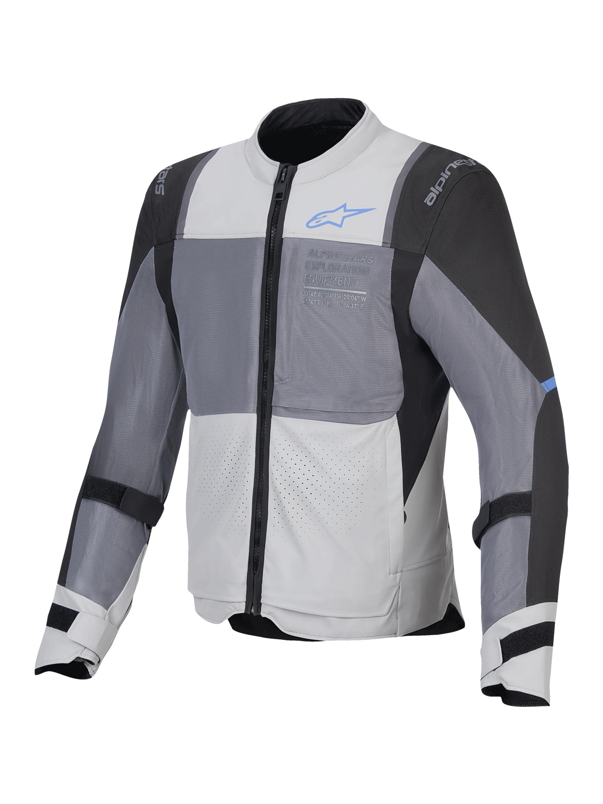 Alpinestars ST-2 Air Giacca tessile da moto, grigio scuro/grigio chiaro, M