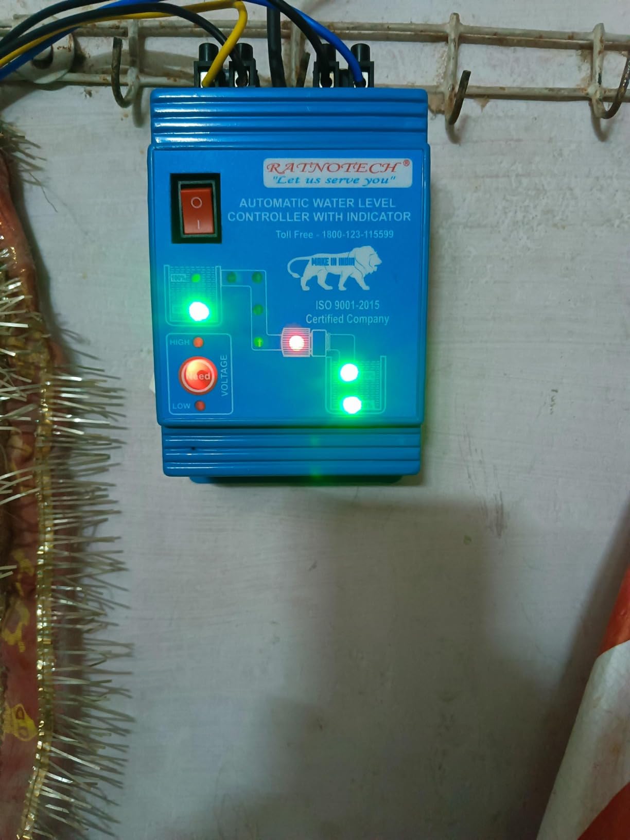 RATNOTECH Fully Automatic Water Level Controller with indicator ...