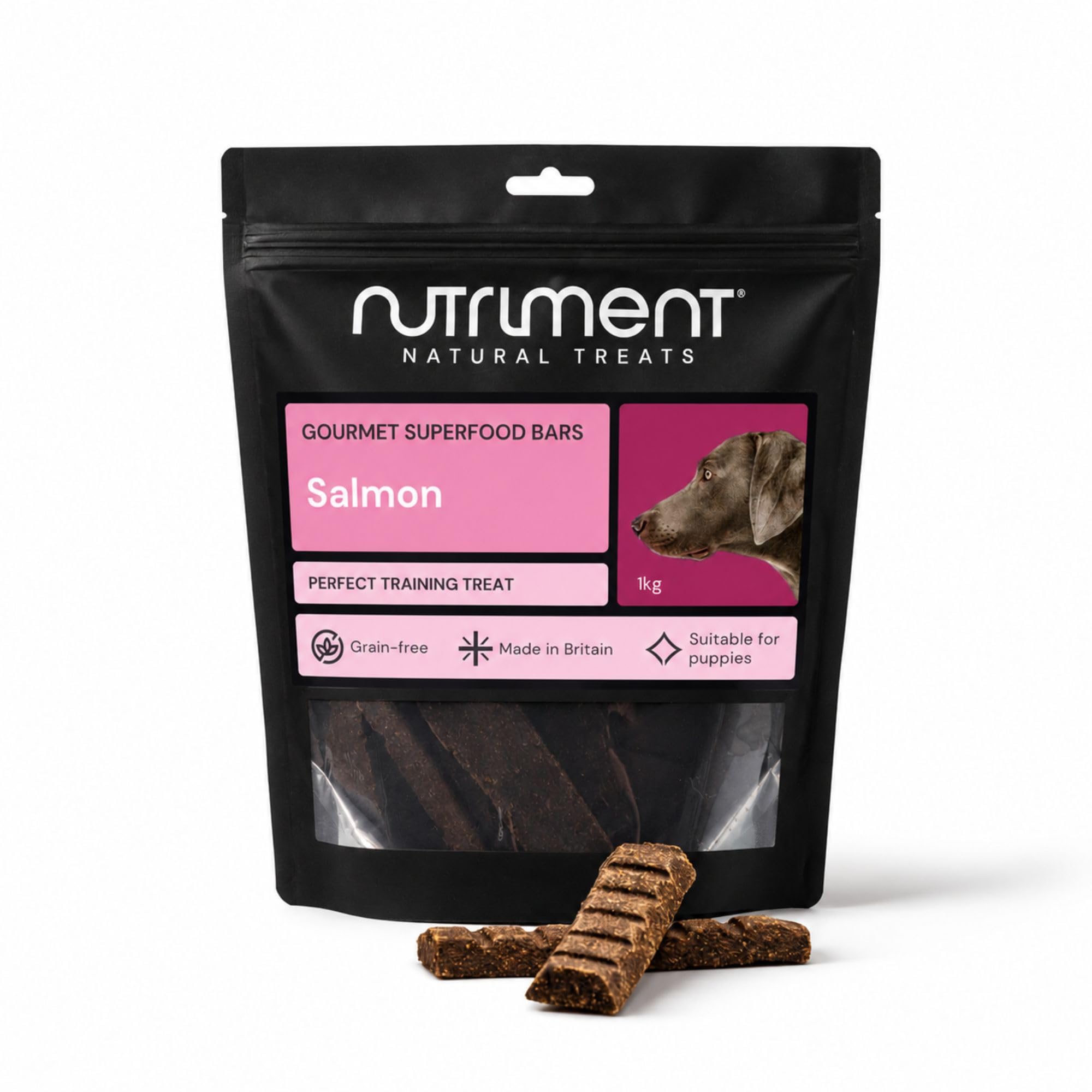 Natural Treats Gourmet Superfood Bars Salmon for Dogs (1kg) Low Fat Treats