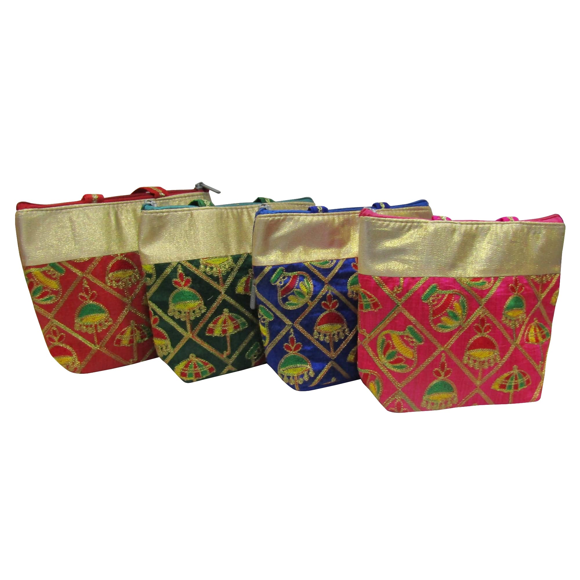 Deepsum Traditional Umbrella Embroidery Purse for Ladies, Shagun Potli Pouch, Potli Bags For Return Gifts for Women Mehndi Haldi Wedding Engagement Pooja Party Favor Bags (Pack Of 6 Pcs) (B0B555929F) Amazon Price History, Amazon Price Tracker