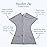 SleepingBaby Zipadee-Zip Transition Swaddle - Cozy Baby Swaddle Blanket with Zipper Convenience - Roomy Wearable Blanket for Easy Diaper Changes - Heather Grey, X-Small (3-6 Month)
