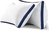 Pillows 2 Pack, Hotel Quality Bed Pillows with Down Alternative for Neck and Shoulder Pain, Supportive Hypoallergenic Skin-friendly Standard Pillows for SideBackStomach Sleeper 42 x 70cm